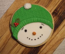 Galleta Fontdant Snow Man 