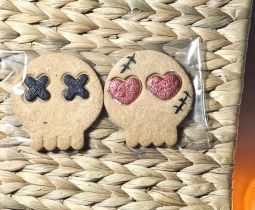 Galleta Fondant Pareja de Calaveras 