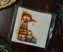 Galleta Personalizada Duende de Papa Noel