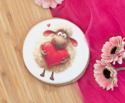 Galleta Oblea Sheep Loves you