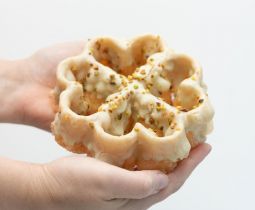 Flor de Chocolate Blanco y Pistacho